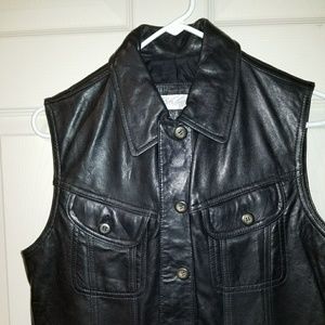 Leather vest